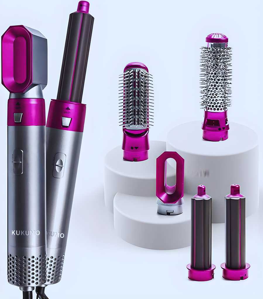 5-in-1 Hair Dryer & Styler – Curl, Straighten & Volumize - ViralBuy