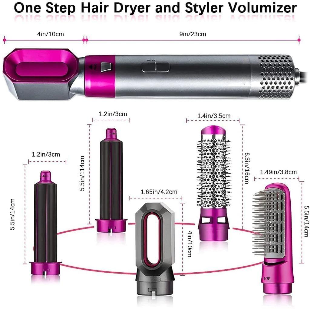 5-in-1 Hair Dryer & Styler – Curl, Straighten & Volumize - ViralBuy