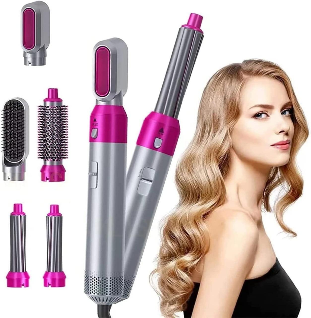 5-in-1 Hair Dryer & Styler – Curl, Straighten & Volumize - ViralBuy