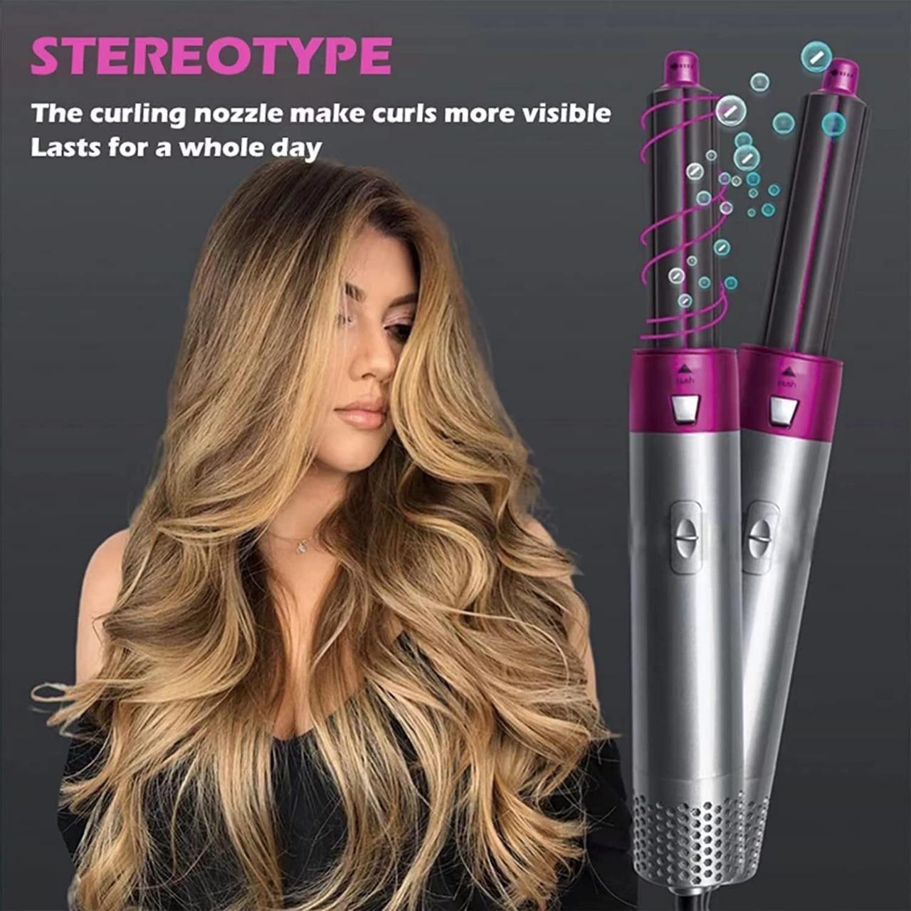 5-in-1 Hair Dryer & Styler – Curl, Straighten & Volumize - ViralBuy