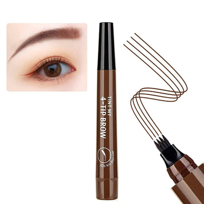 Waterproof 4 Points Microblading Eyebrow Pen with a Micro-Fork Tip Applicator - ViralBuy