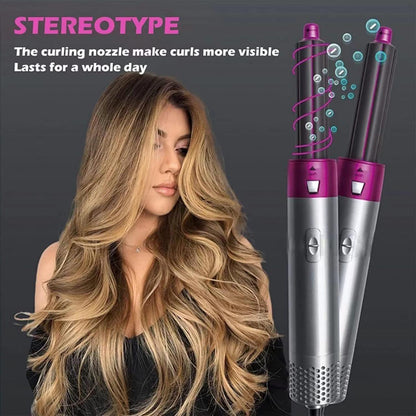 5-in-1 Hair Dryer & Styler – Curl, Straighten & Volumize - ViralBuy